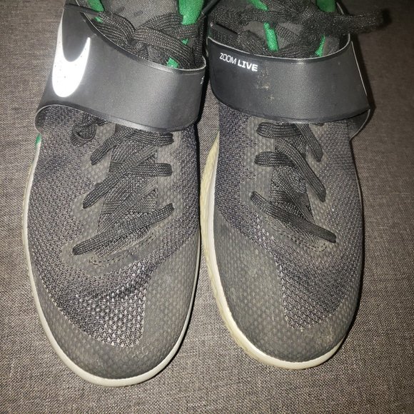 Nike Zoom Live EP 2017 Isaiah Thomas Black Green Men Basketball Shoes - Picture 2 of 4